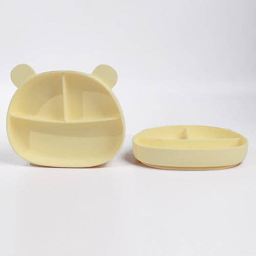 Silicone Bear Plate: Rose