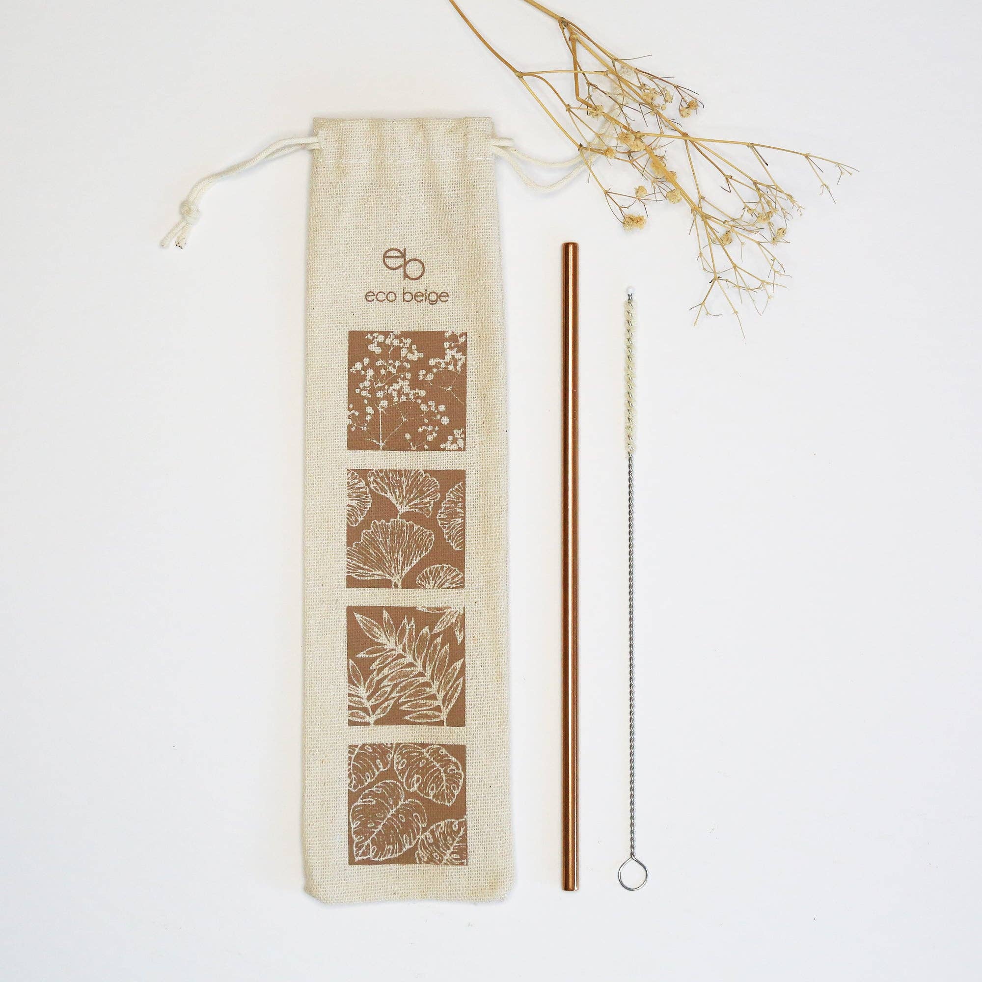Reusable Drinking Straw: Rose Gold
