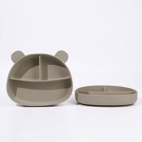 Silicone Bear Plate: Rose