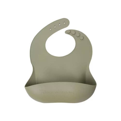 Silicone Baby Bib: Bark
