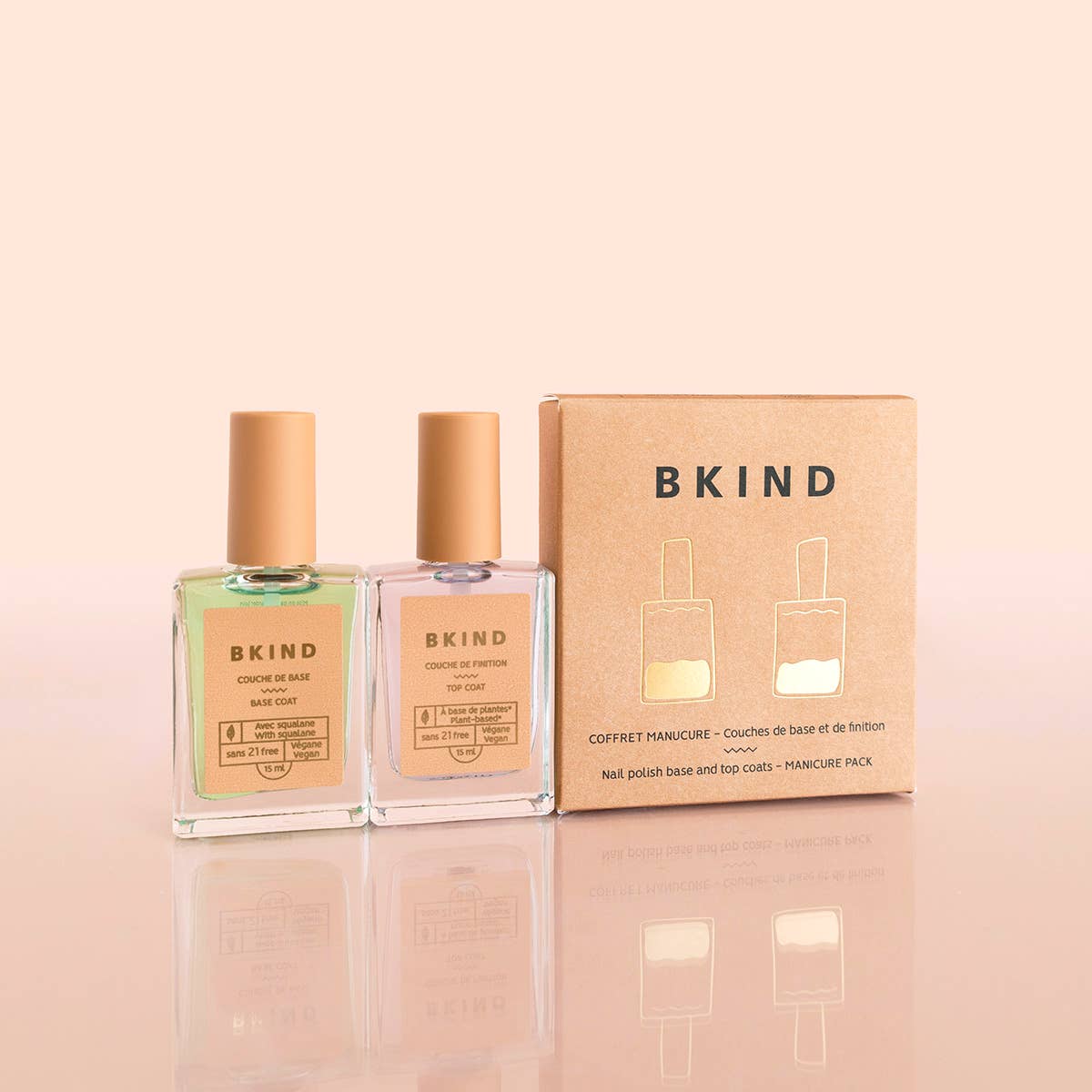 Manicure Pack - Nail Polish Duo - Base and top coats