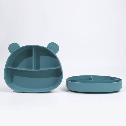 Silicone Bear Plate: Rose