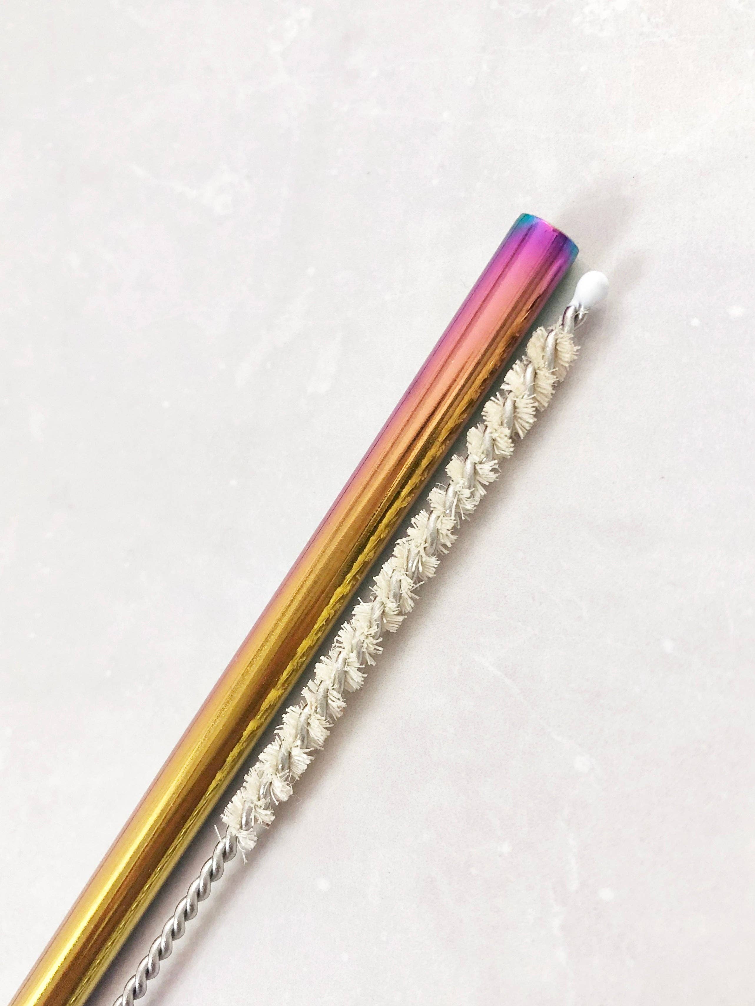 Reusable Drinking Straw: Rose Gold