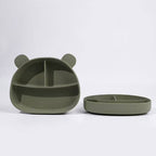 Silicone Bear Plate: Rose