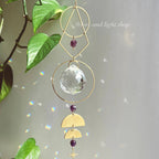 ESTELLA Celestial Suncatcher + Amethyst Crystal Beads
