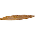 Soapstone Incense Holder-Natural/Leaf-10"