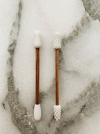 Reusable Silicone and Bamboo Swabs